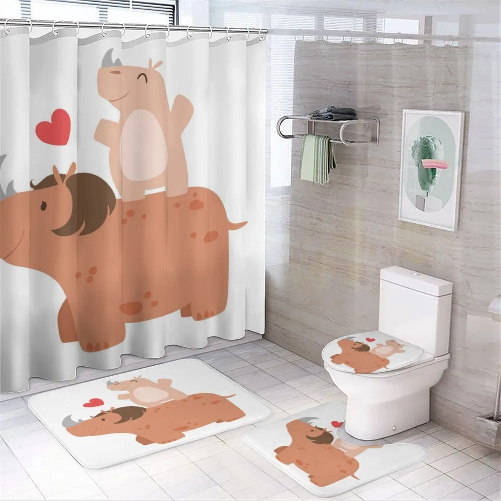 Mother and Calf with Heart — 4-Piece Bathroom Set preview