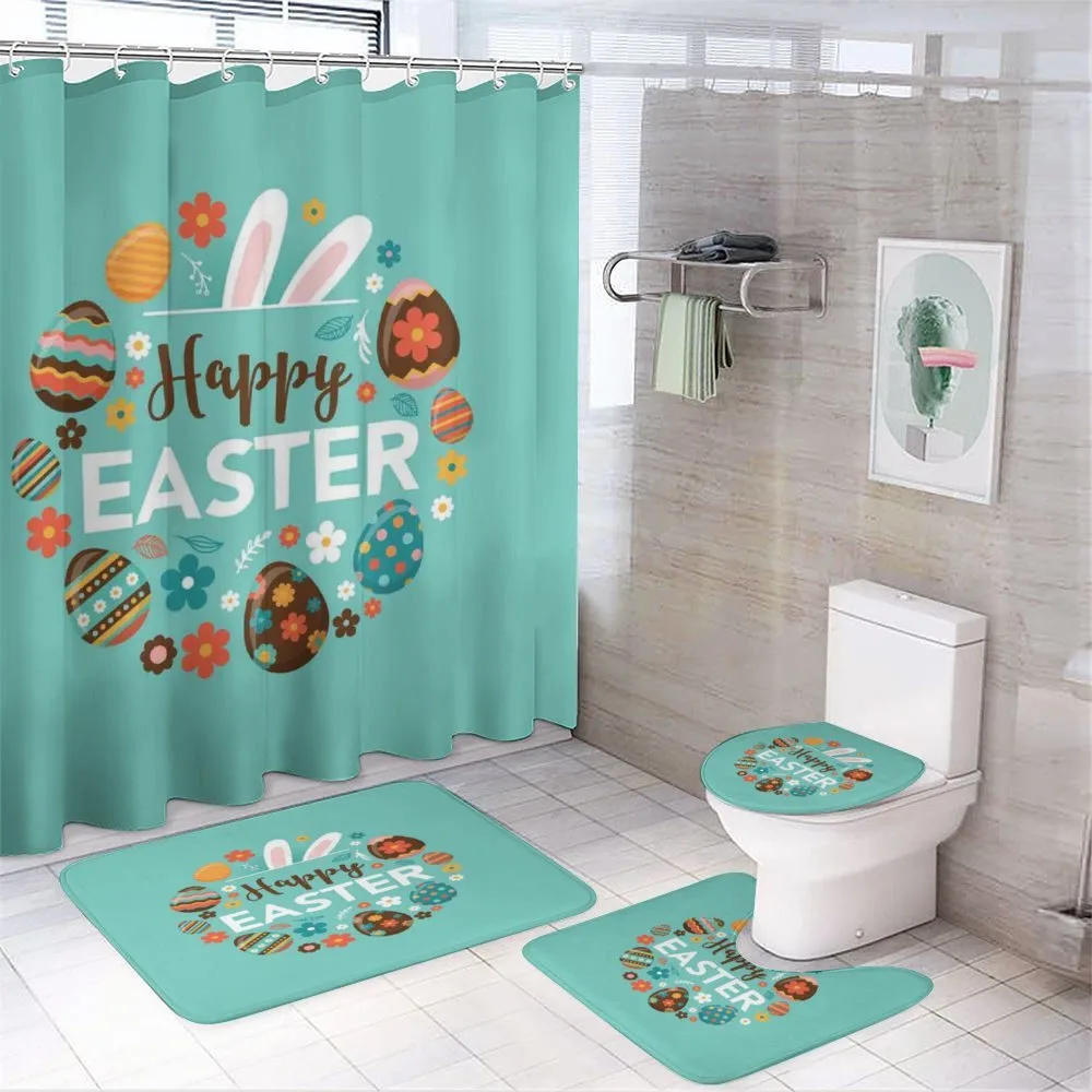 Spring Holiday Pattern — 4-Piece Bathroom Set preview
