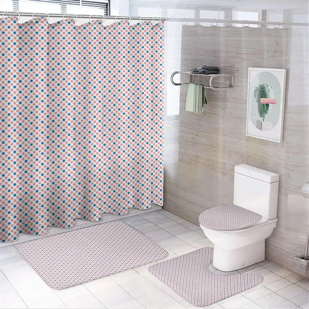 Cheery Polka Dots Graphic — 4-Piece Bathroom Set preview