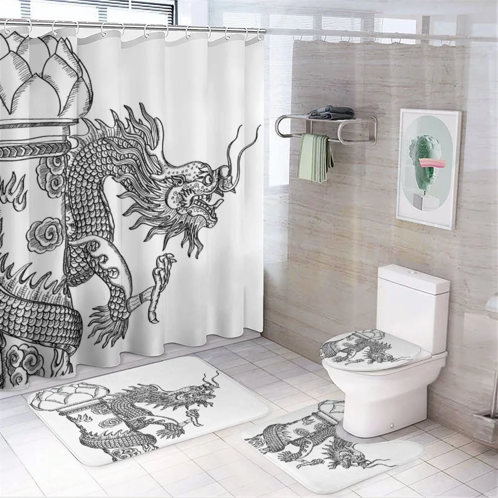 Chinese Creature — 4-Piece Bathroom Set preview