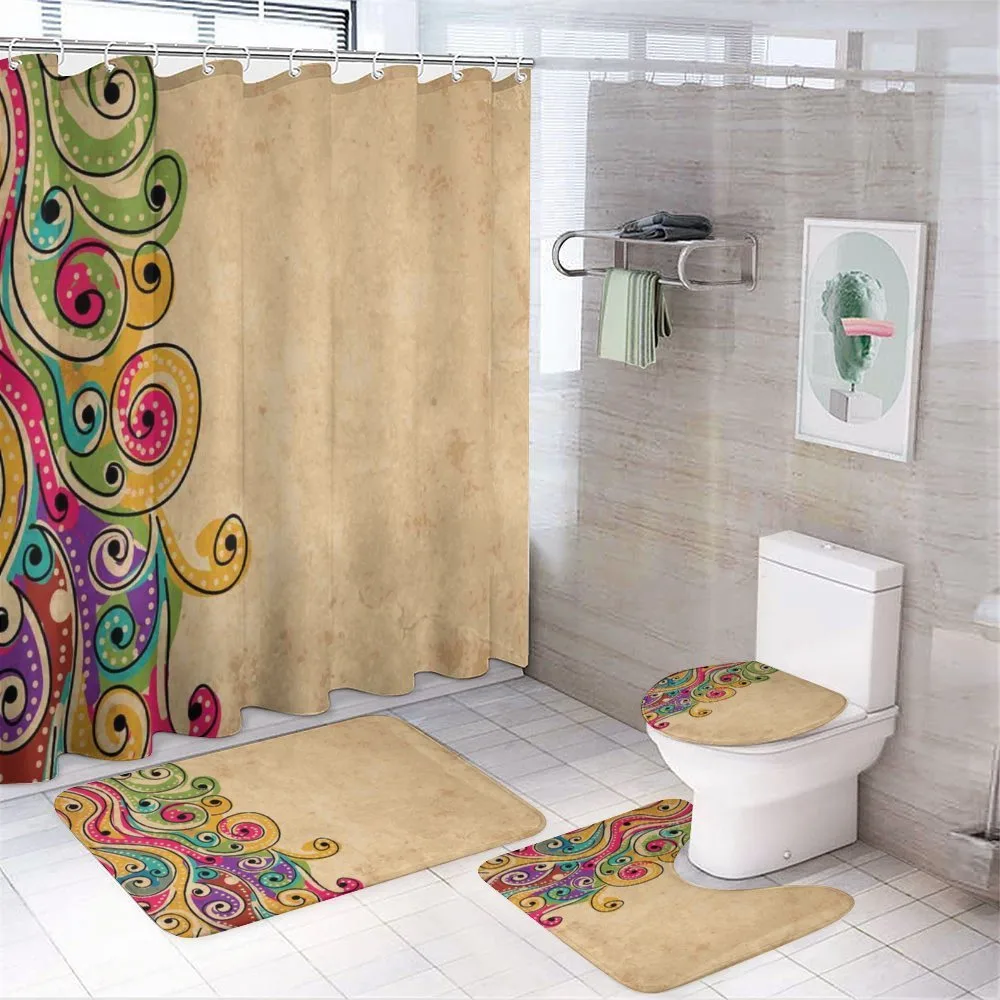 Folk Art Forms — 4-Piece Bathroom Set preview