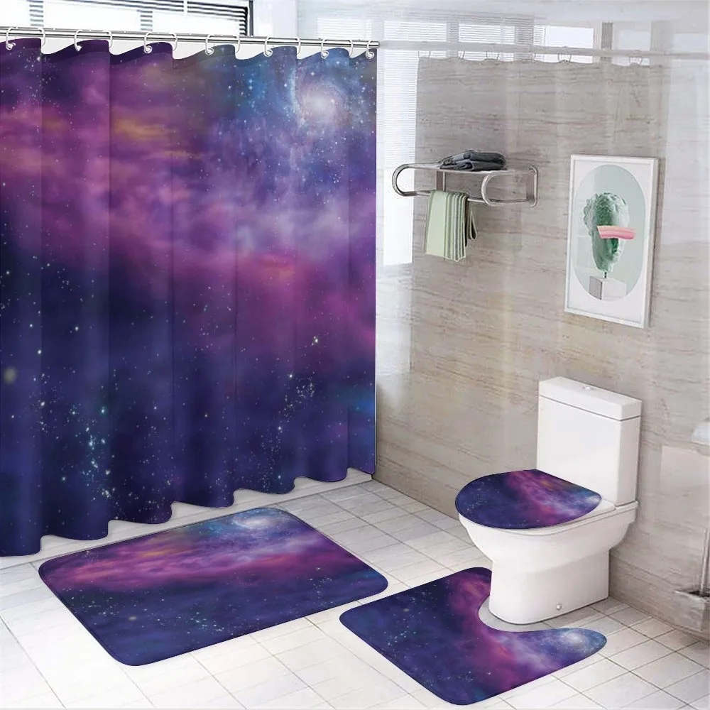 Galaxy Nebula Star — 4-Piece Bathroom Set preview