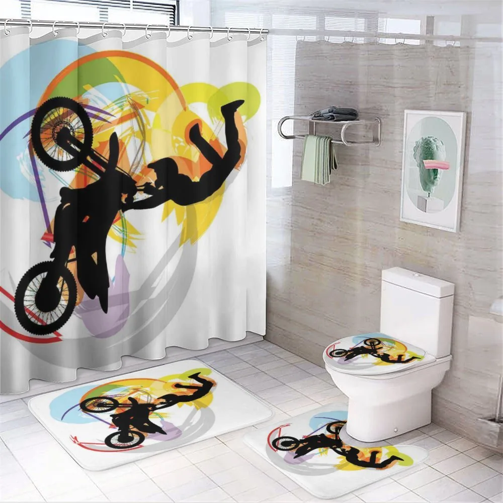 Motocross Rider — 4-Piece Bathroom Set preview