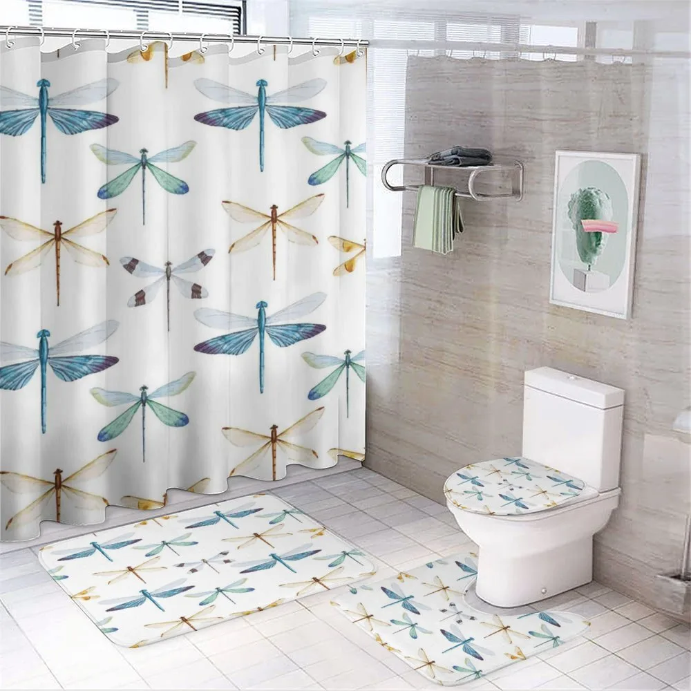 Regular Lines Insects — 4-Piece Bathroom Set preview