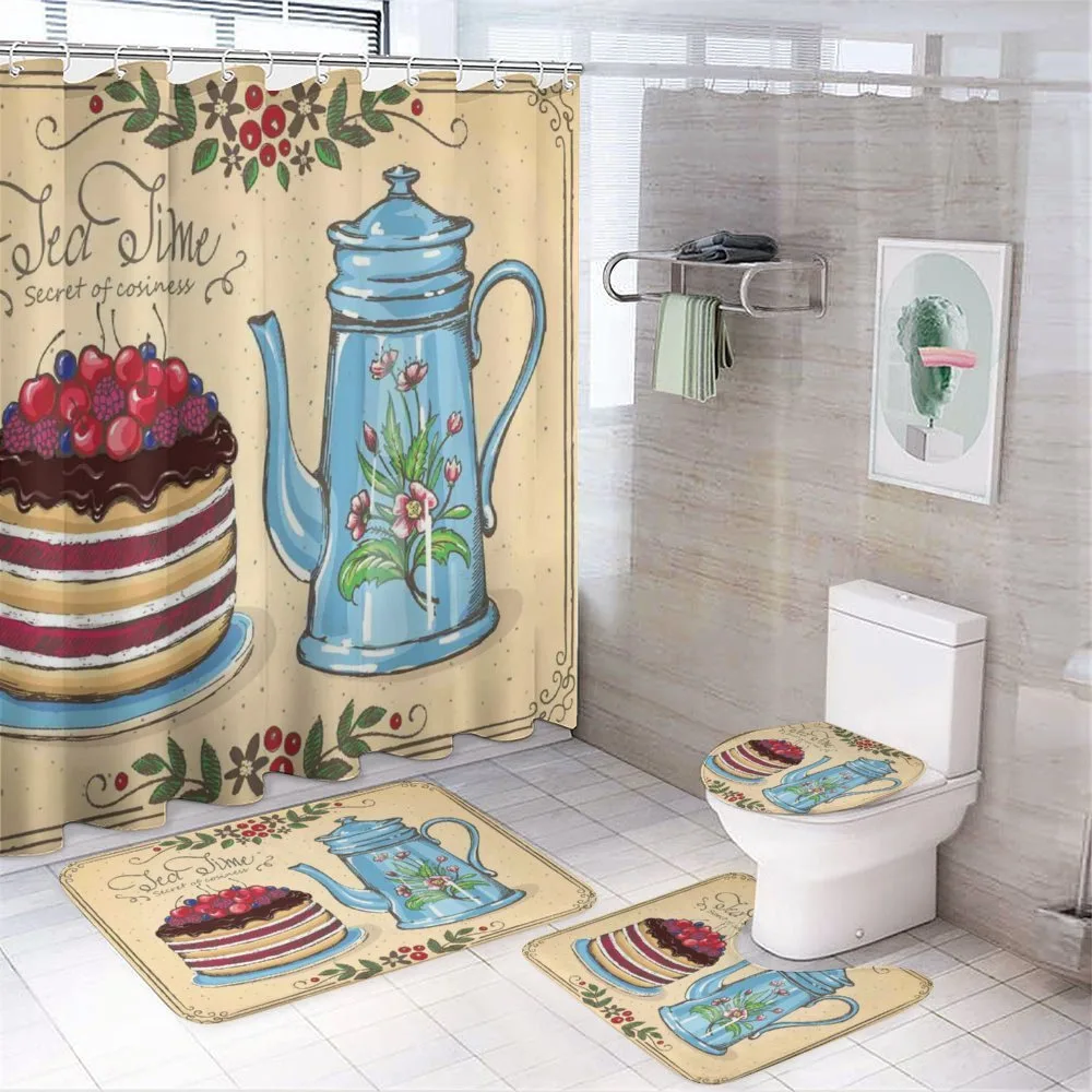 Secret of Cosiness Words Cake 4-Piece Bathroom Set product video