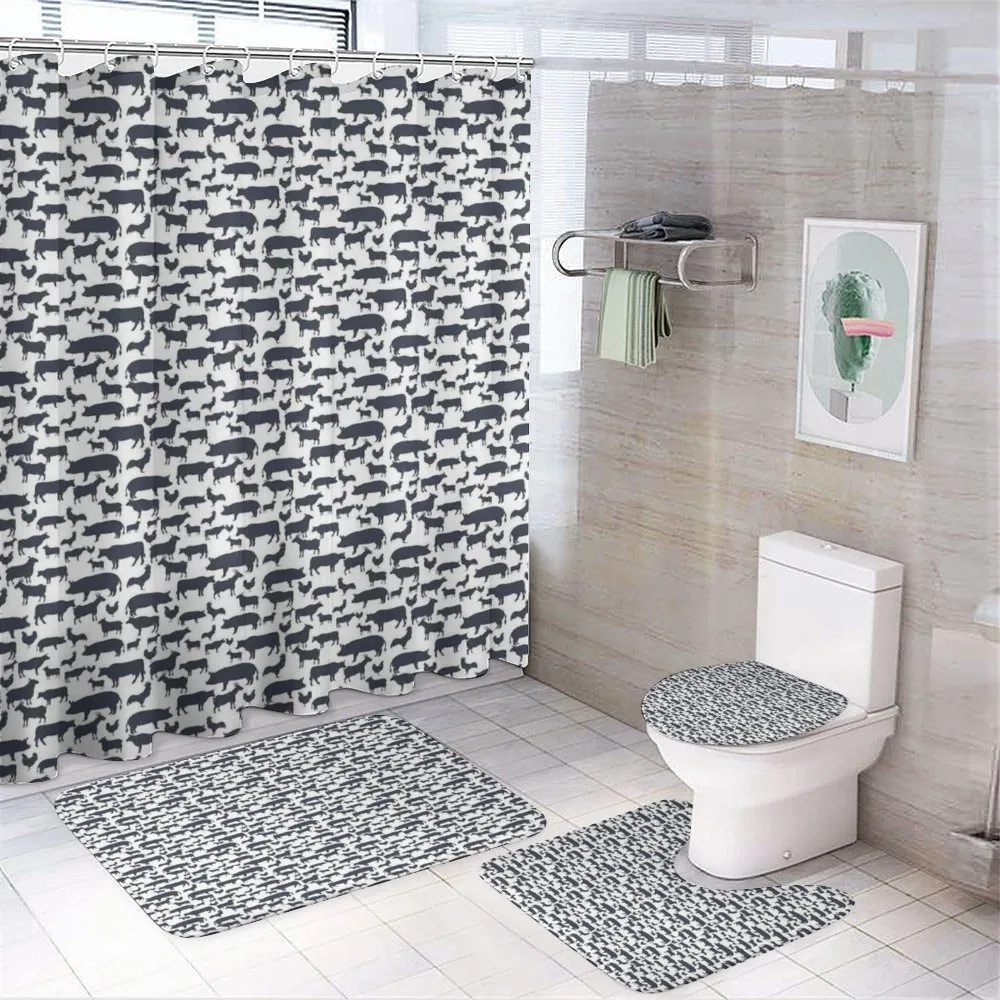 Silhouette Farm Animals — 4-Piece Bathroom Set preview