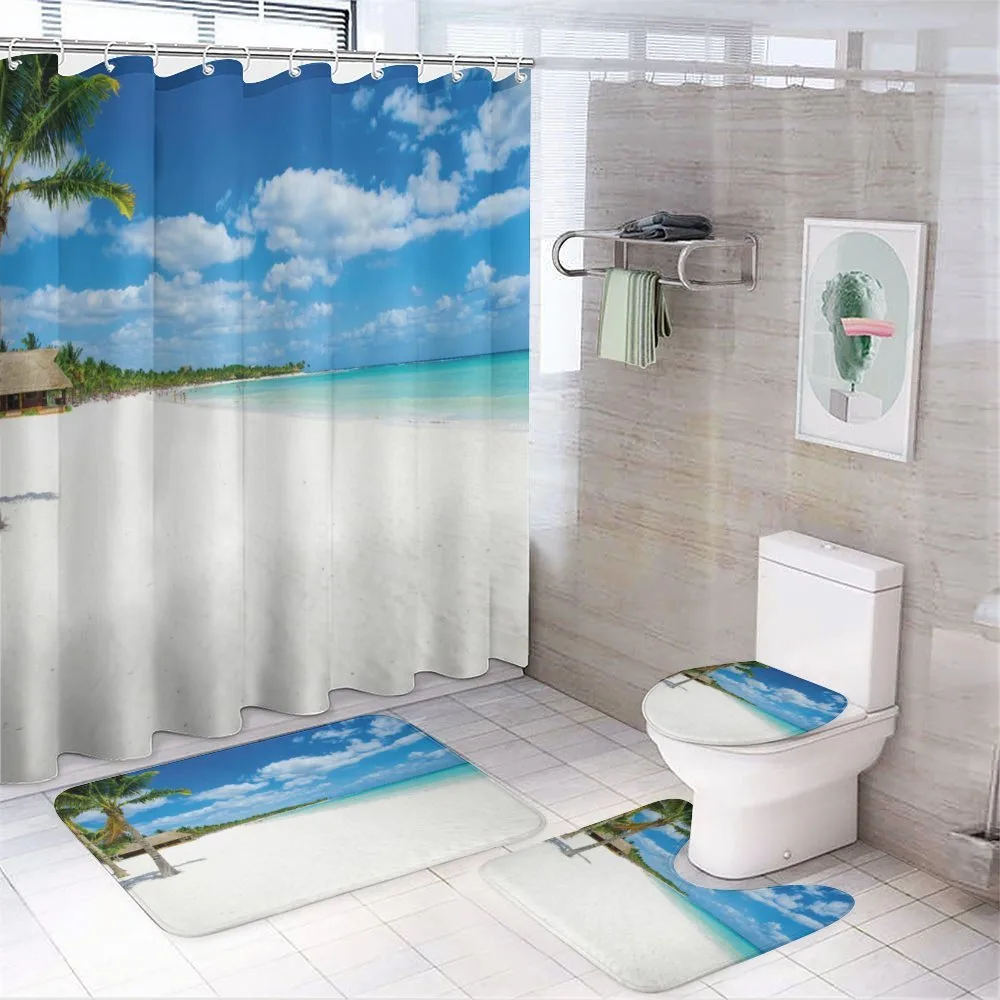 Tropical Island Seashore — 4-Piece Bathroom Set preview
