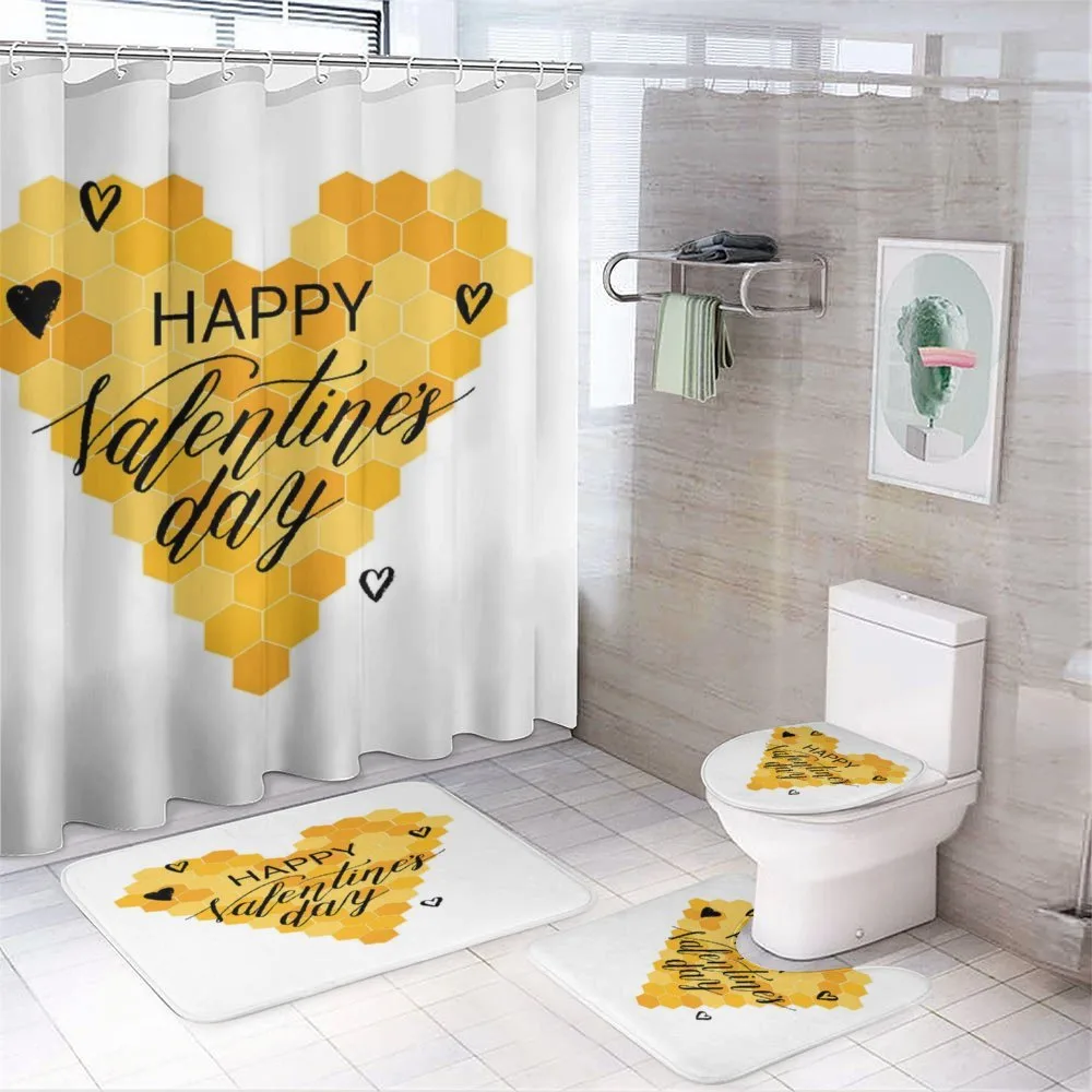 Happy Valentine's Day — 4-Piece Bathroom Set preview