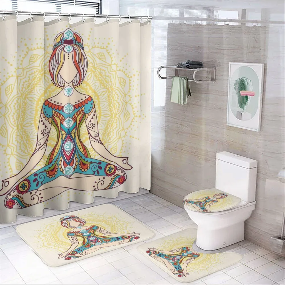 Lotus Pose Inner Peace — 4-Piece Bathroom Set preview