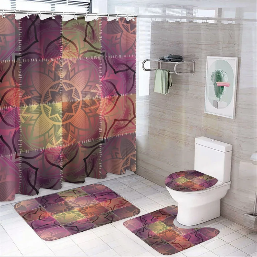 Modern Mandala Motif — 4-Piece Bathroom Set preview