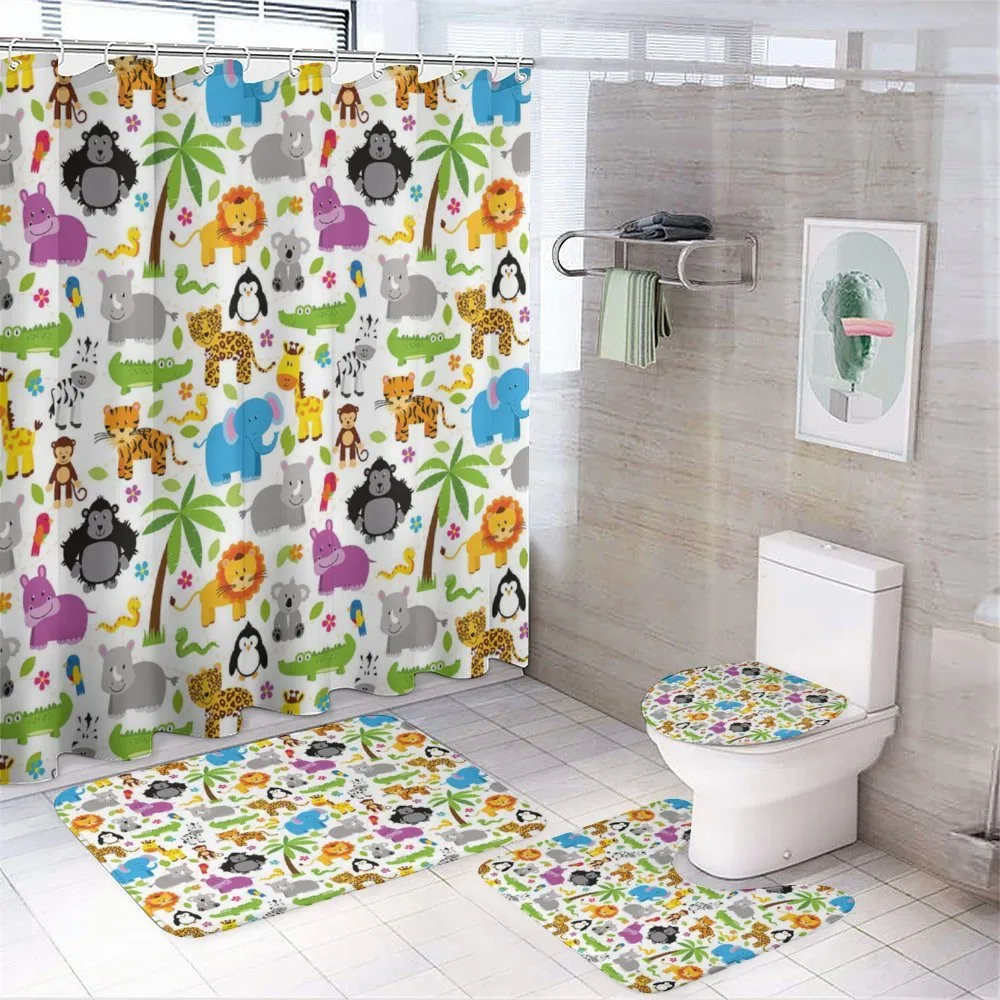 Various Animals — 4-Piece Bathroom Set preview