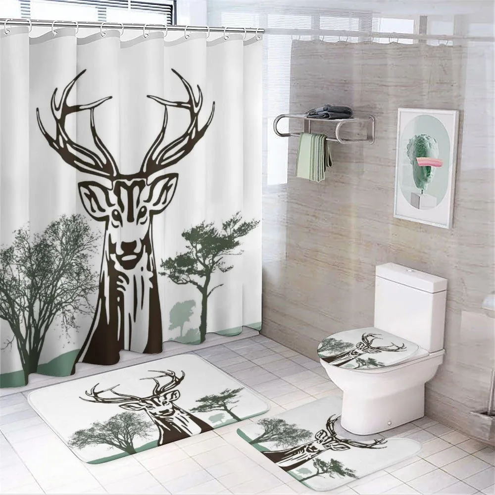 Village Mountain Fall — 4-Piece Bathroom Set preview