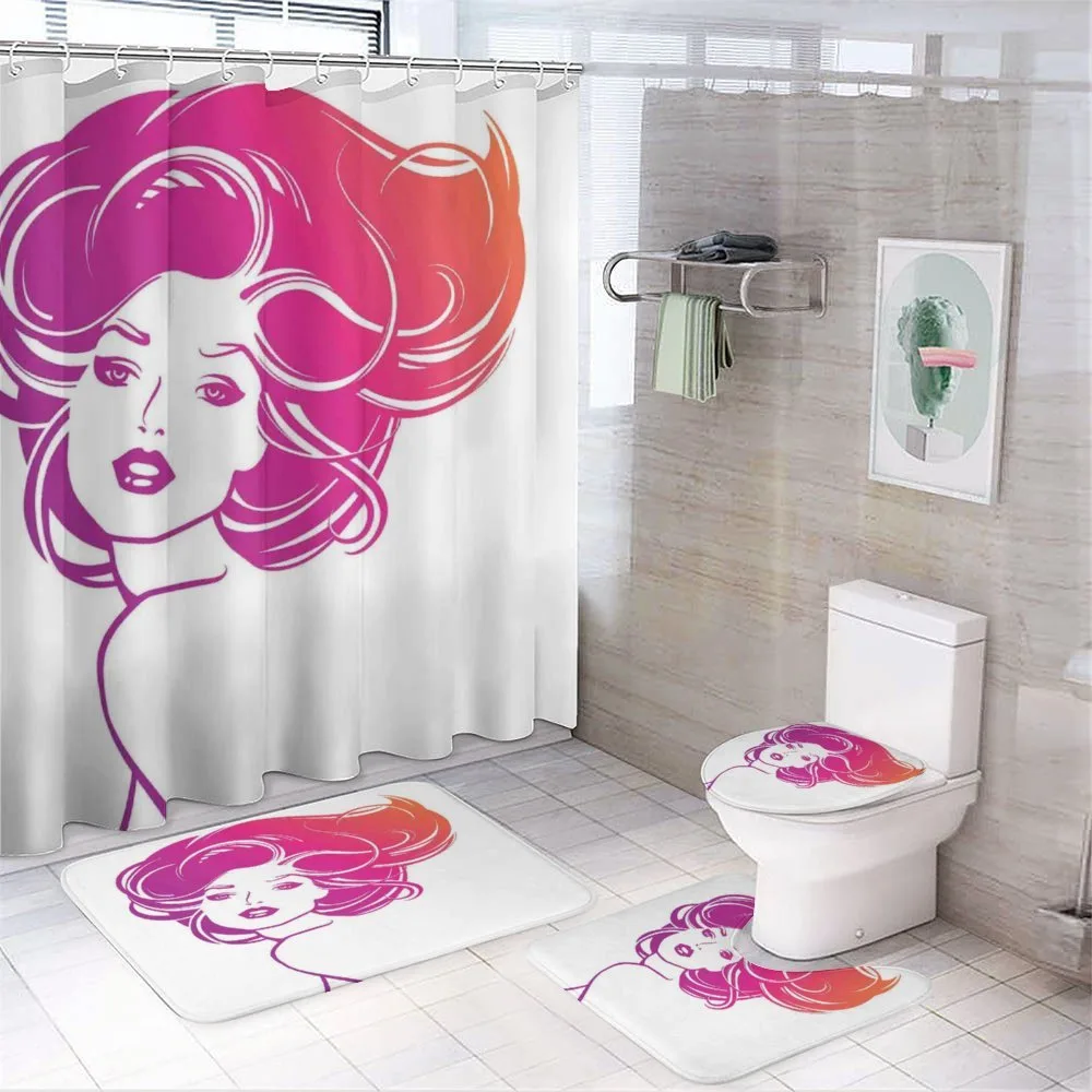 Tropical Vibrant Color — 4-Piece Bathroom Set preview
