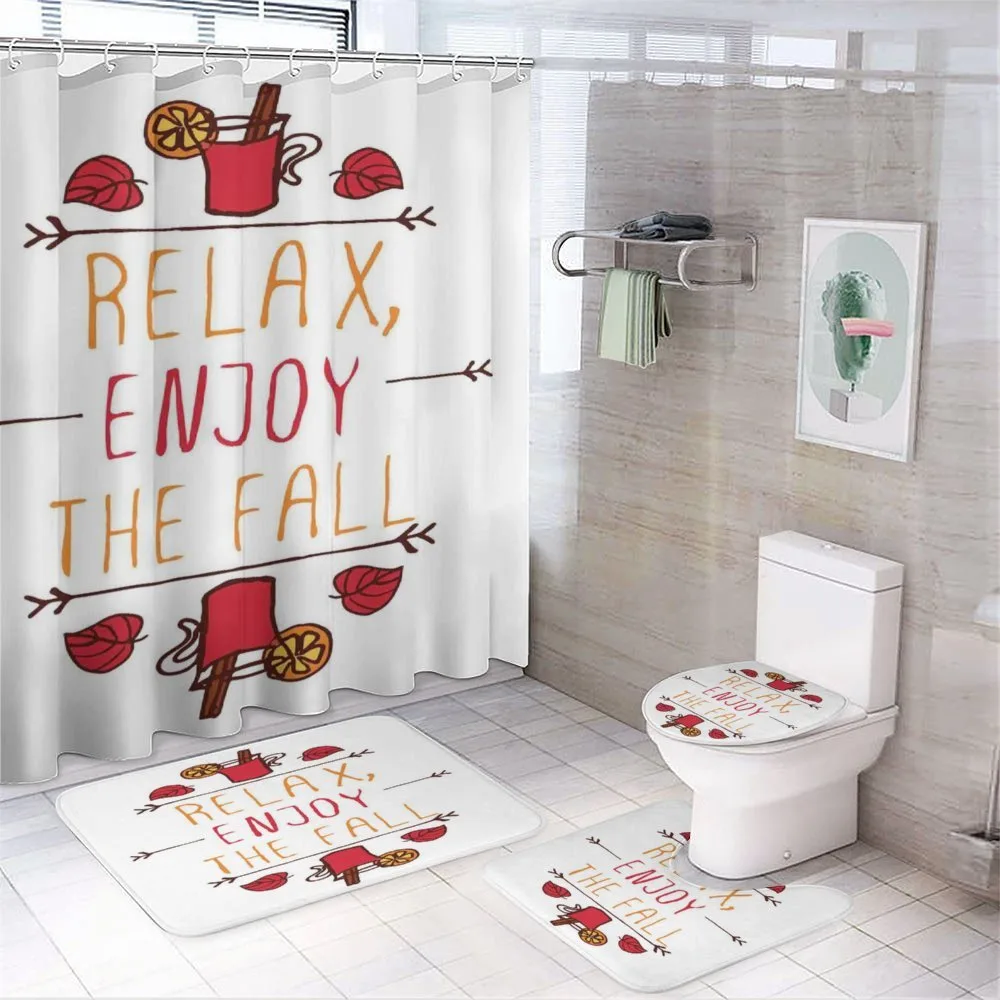 Autumn Concept Relax Enjoy — 4-Piece Bathroom Set preview