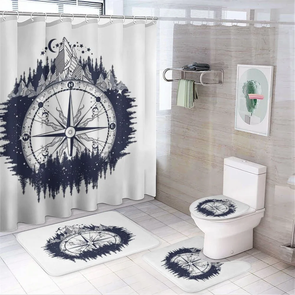 Compass Night Forest — 4-Piece Bathroom Set preview