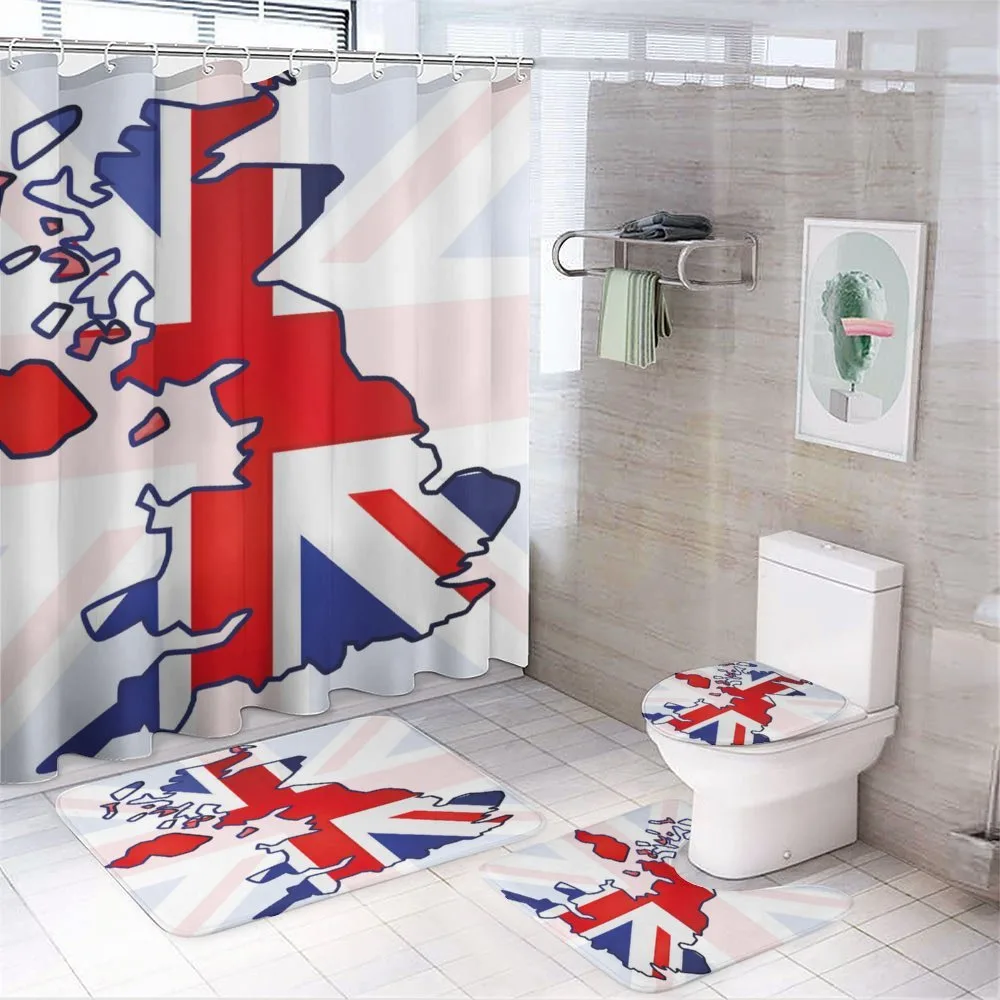 Country Map Flag — 4-Piece Bathroom Set preview