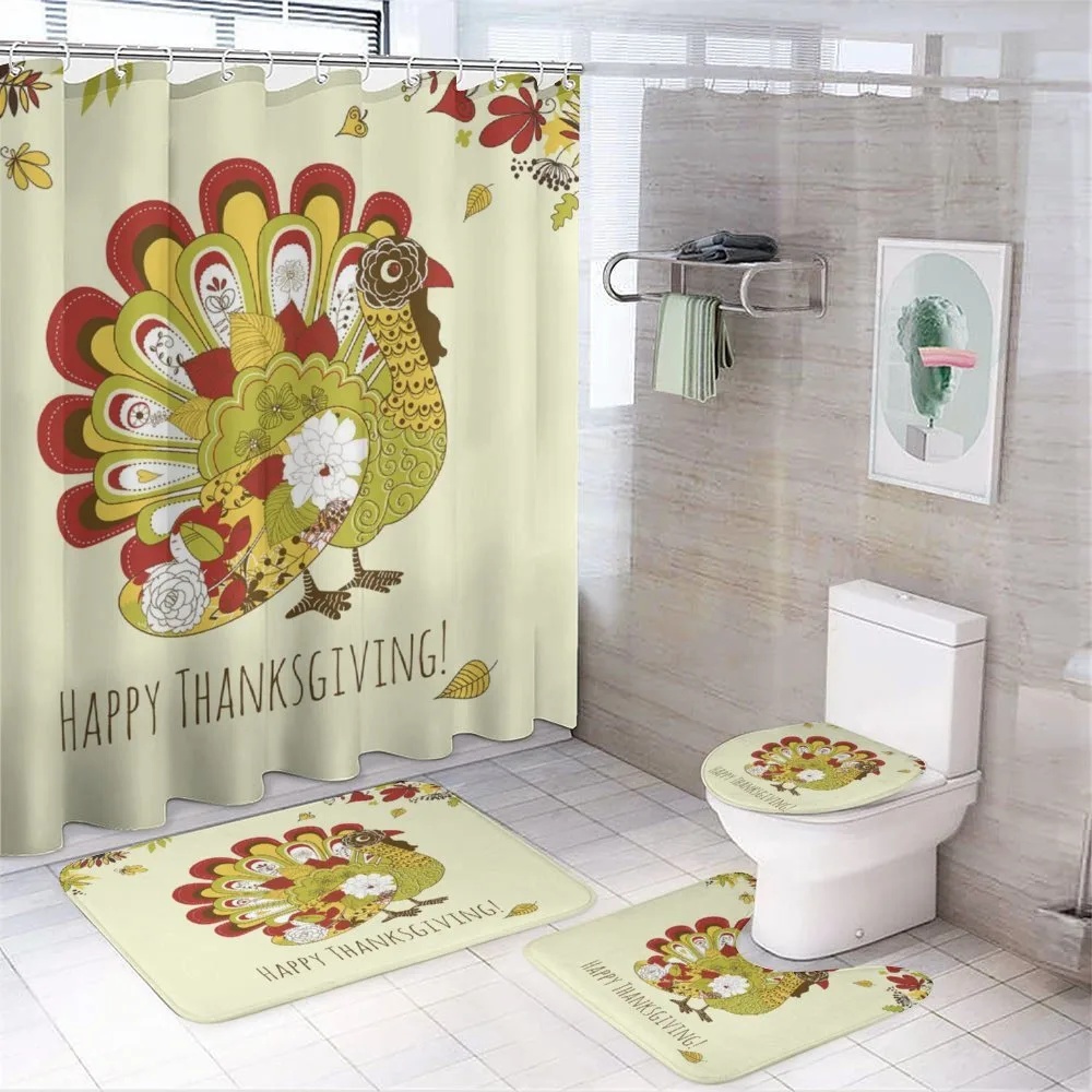 Floral Arrangement Bird — 4-Piece Bathroom Set preview