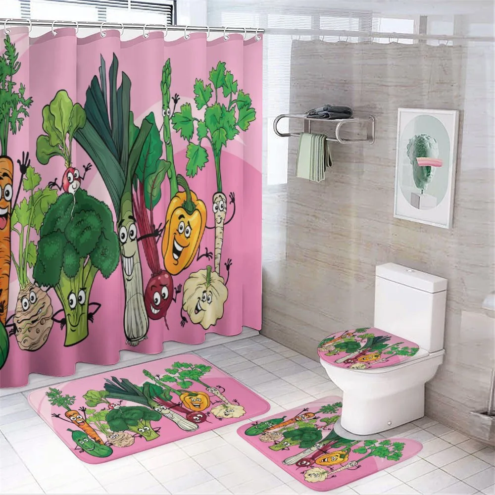 Happy Healthy Food Image — 4-Piece Bathroom Set preview