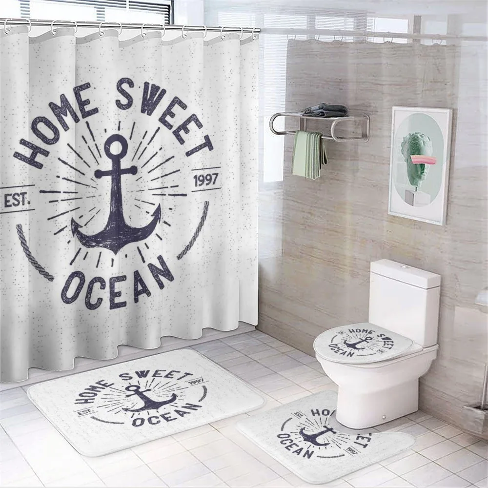 Home Ocean Words — 4-Piece Bathroom Set preview