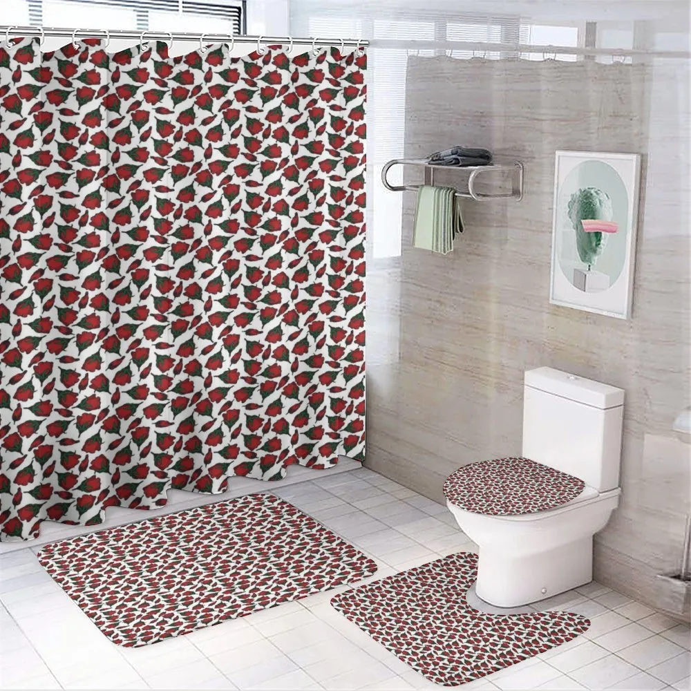 Valentines Day Petal and Buds — 4-Piece Bathroom Set preview