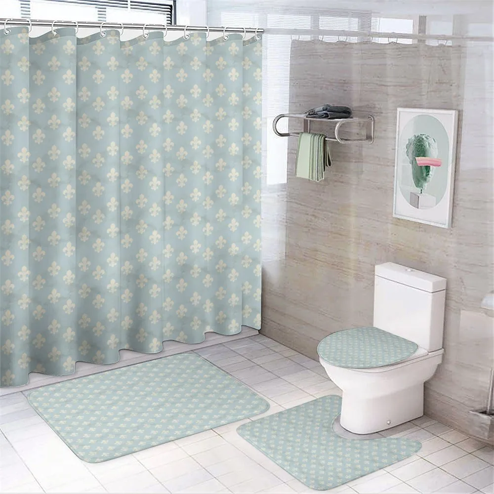 Vintage Grungy Pattern — 4-Piece Bathroom Set preview
