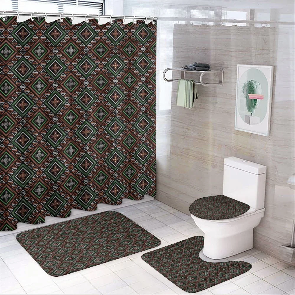 Boho Modern Geometric — 4-Piece Bathroom Set preview