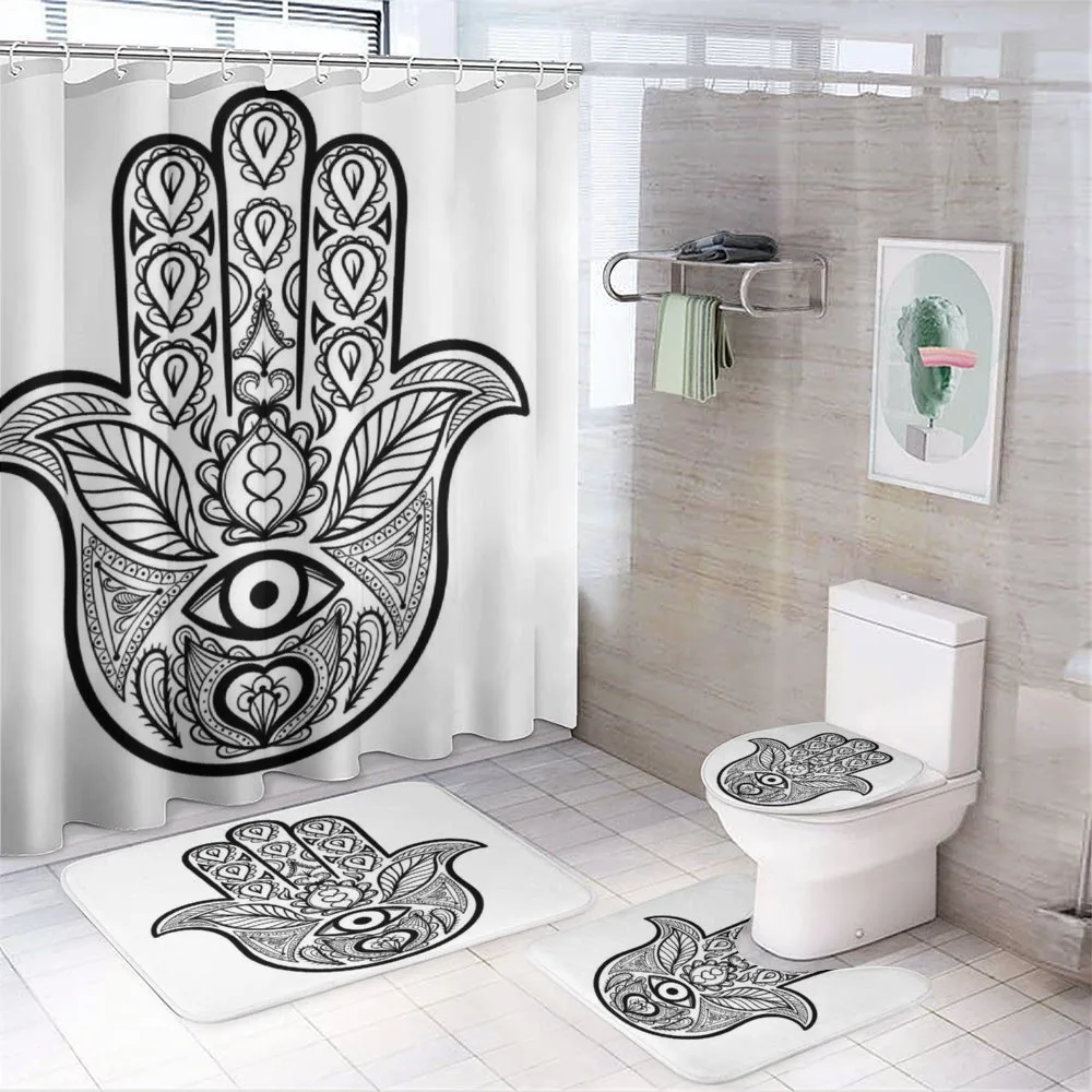 Evil Eye Oriental Eastern — 4-Piece Bathroom Set preview
