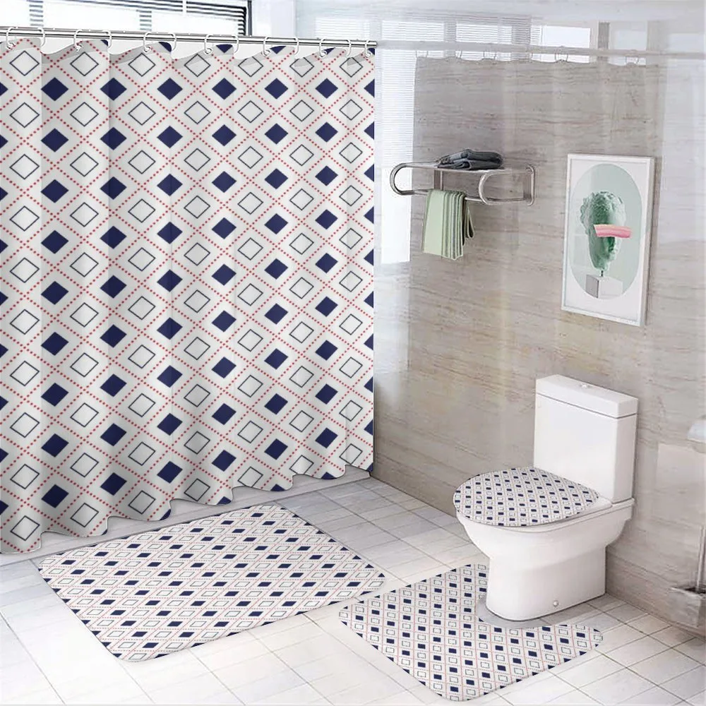 Geometrical Shapes — 4-Piece Bathroom Set preview