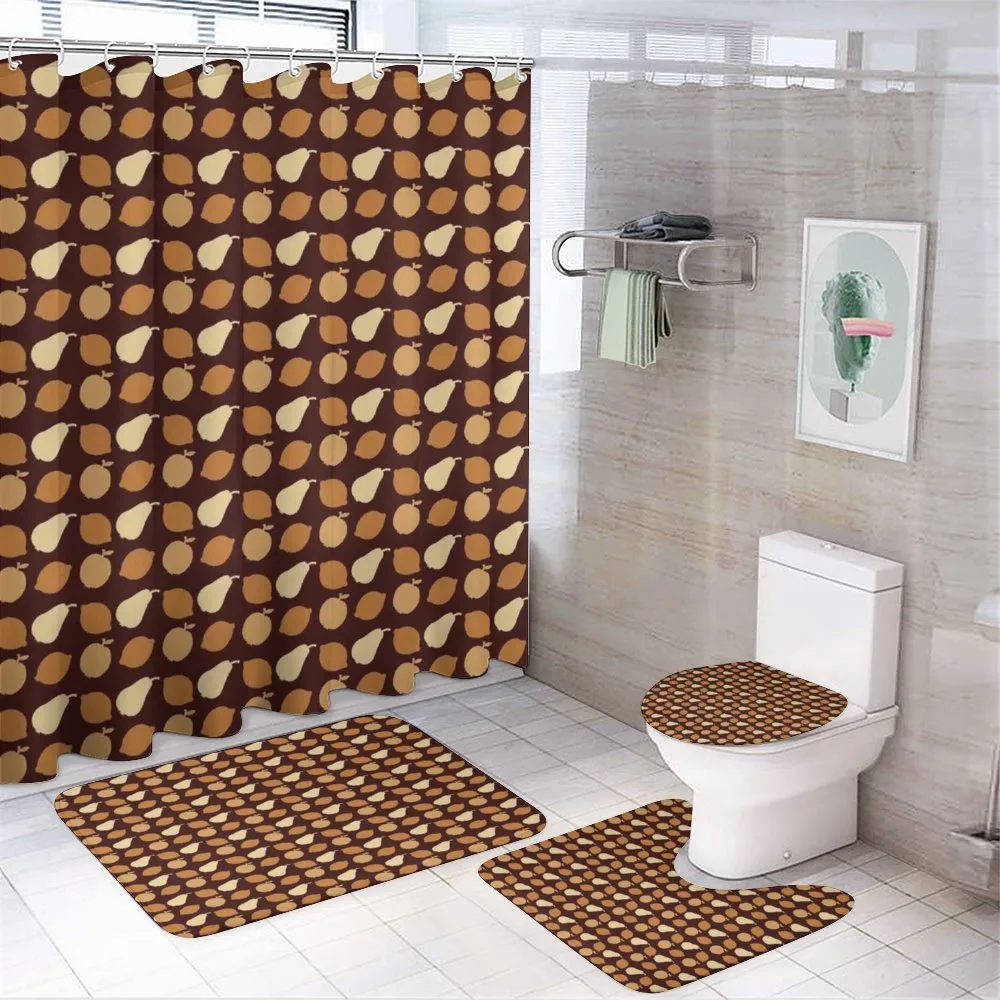 Lemons Yummy Pear Apples — 4-Piece Bathroom Set preview