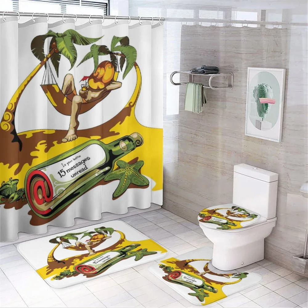 Message in Bottle Summer — 4-Piece Bathroom Set preview
