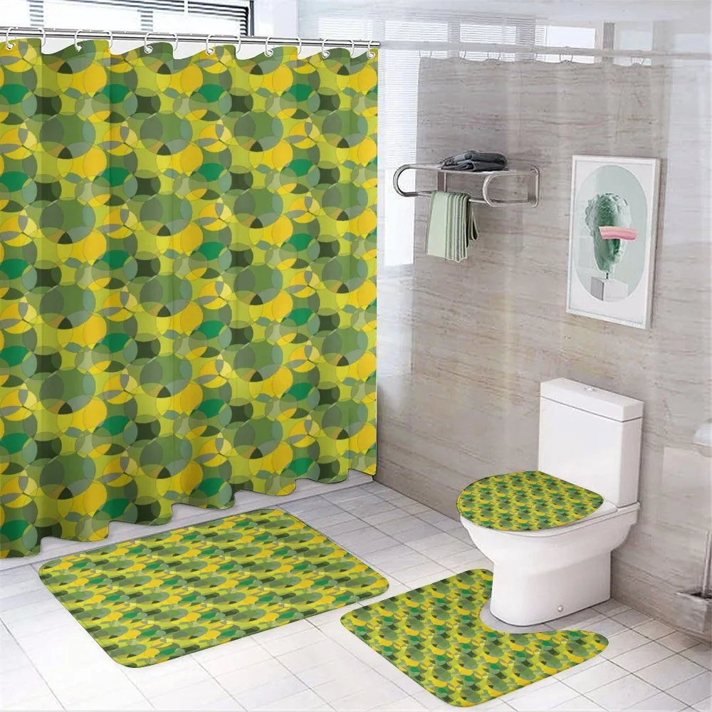 Natural Modern Circles — 4-Piece Bathroom Set preview