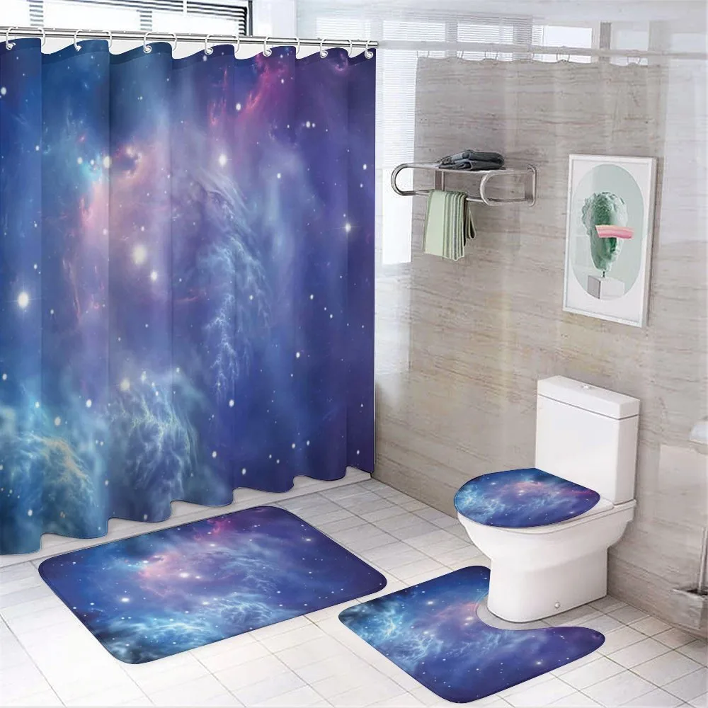 Star Clusters in Space — 4-Piece Bathroom Set preview