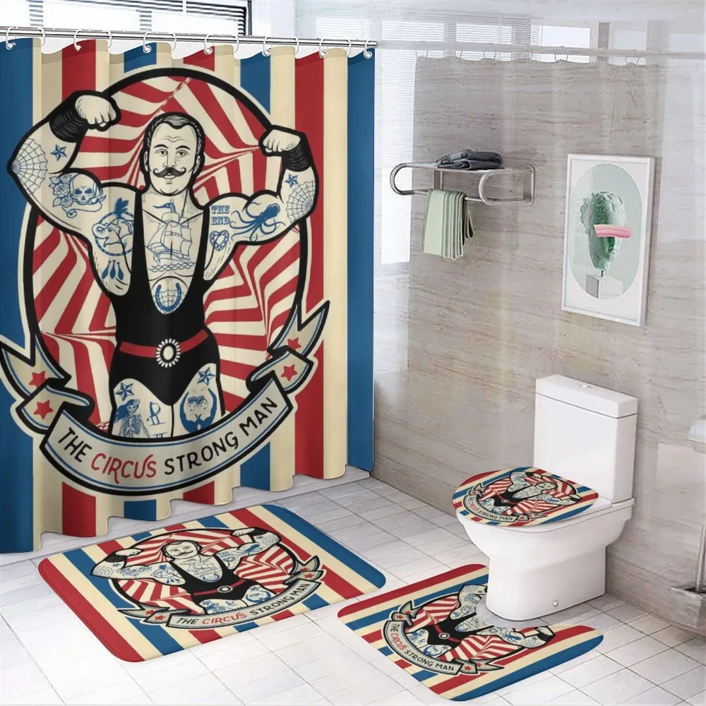 Vintage Circus Star — 4-Piece Bathroom Set preview