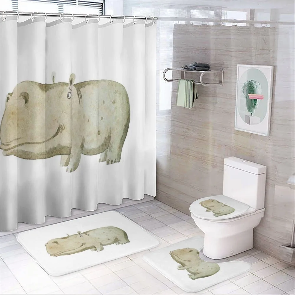 Watercolor Style Baby — 4-Piece Bathroom Set preview