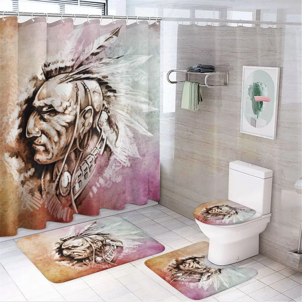American Native Sketch — 4-Piece Bathroom Set preview