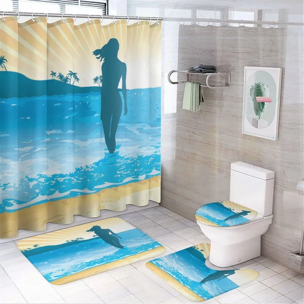 Sea Shore Ocean Summer — 4-Piece Bathroom Set preview