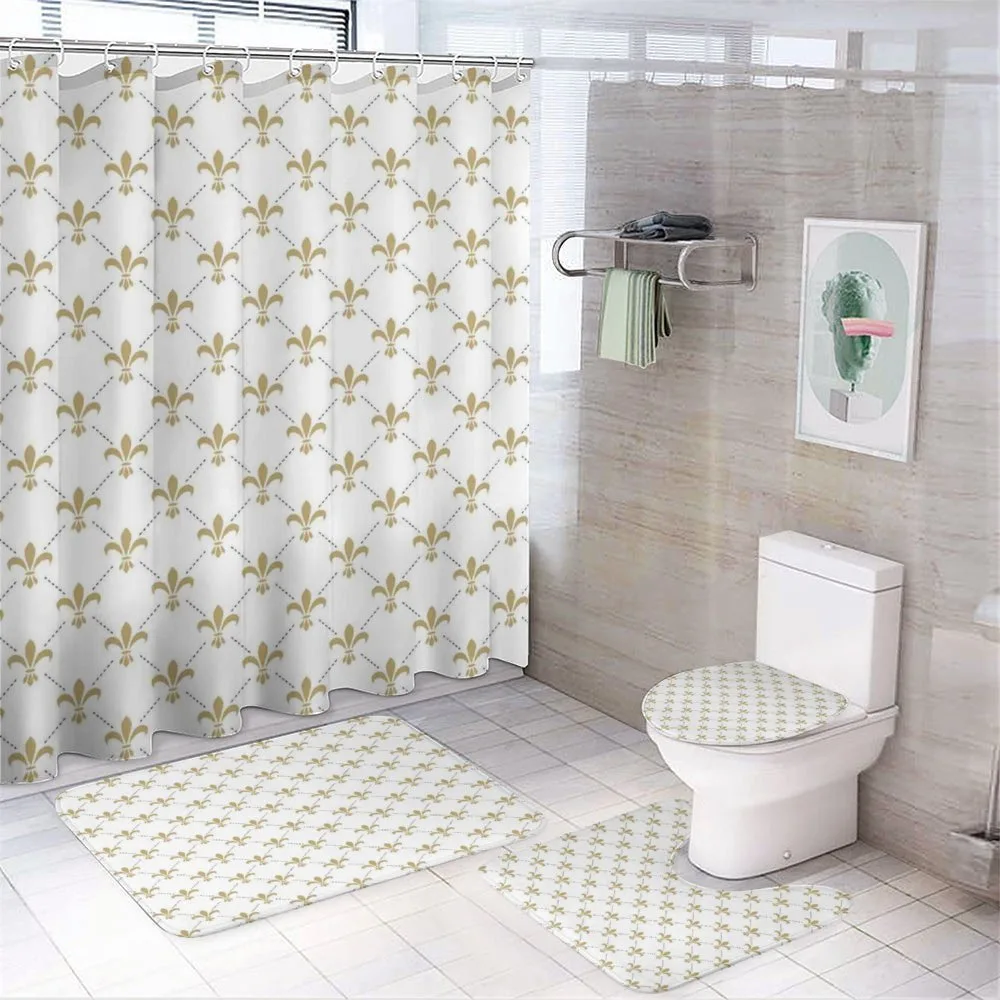 Vintage Style Lilies — 4-Piece Bathroom Set preview