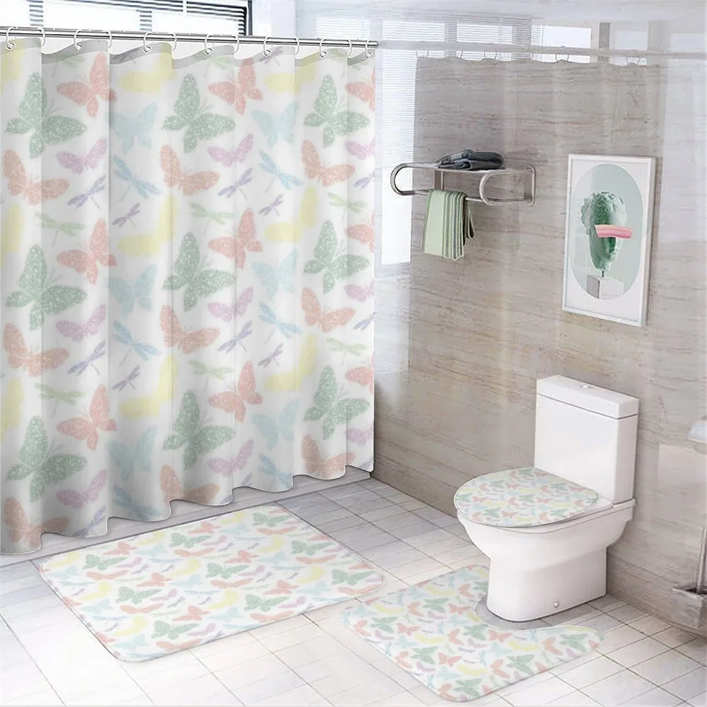 Butterfly Dragonfly — 4-Piece Bathroom Set preview
