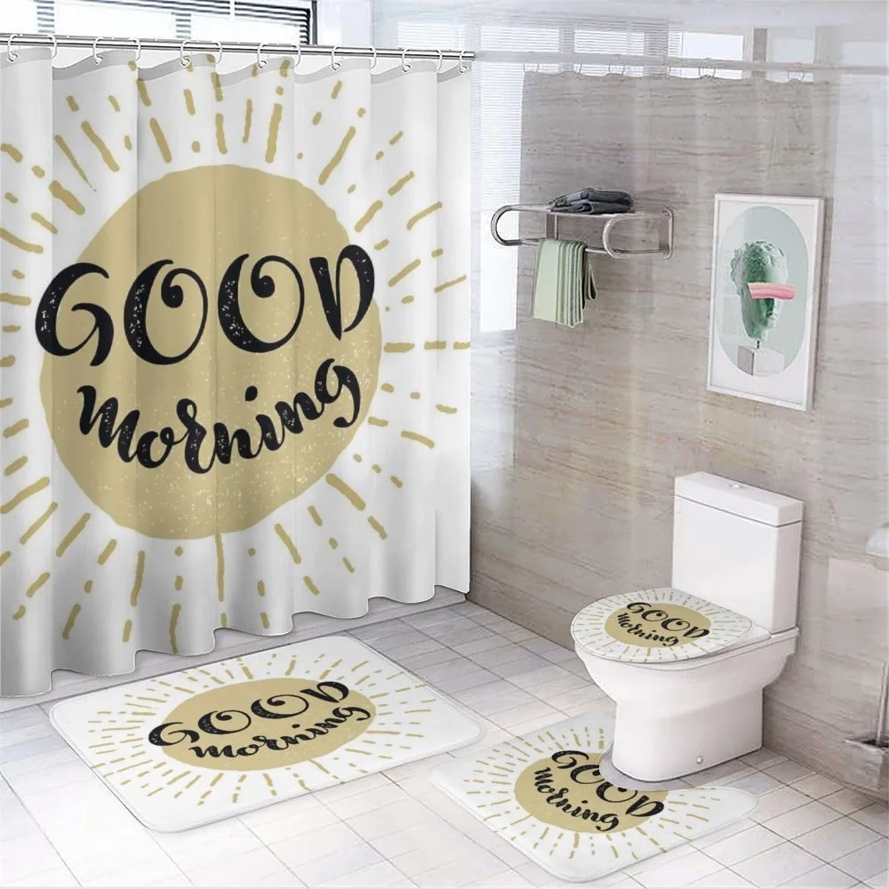 Cartoon Sun — 4-Piece Bathroom Set preview