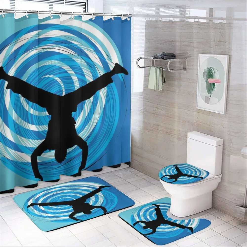 Head Spin on the Floor — 4-Piece Bathroom Set preview