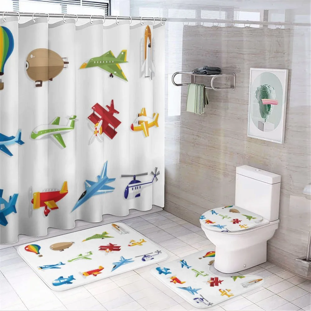 Jet Airliner Zeppelin — 4-Piece Bathroom Set preview