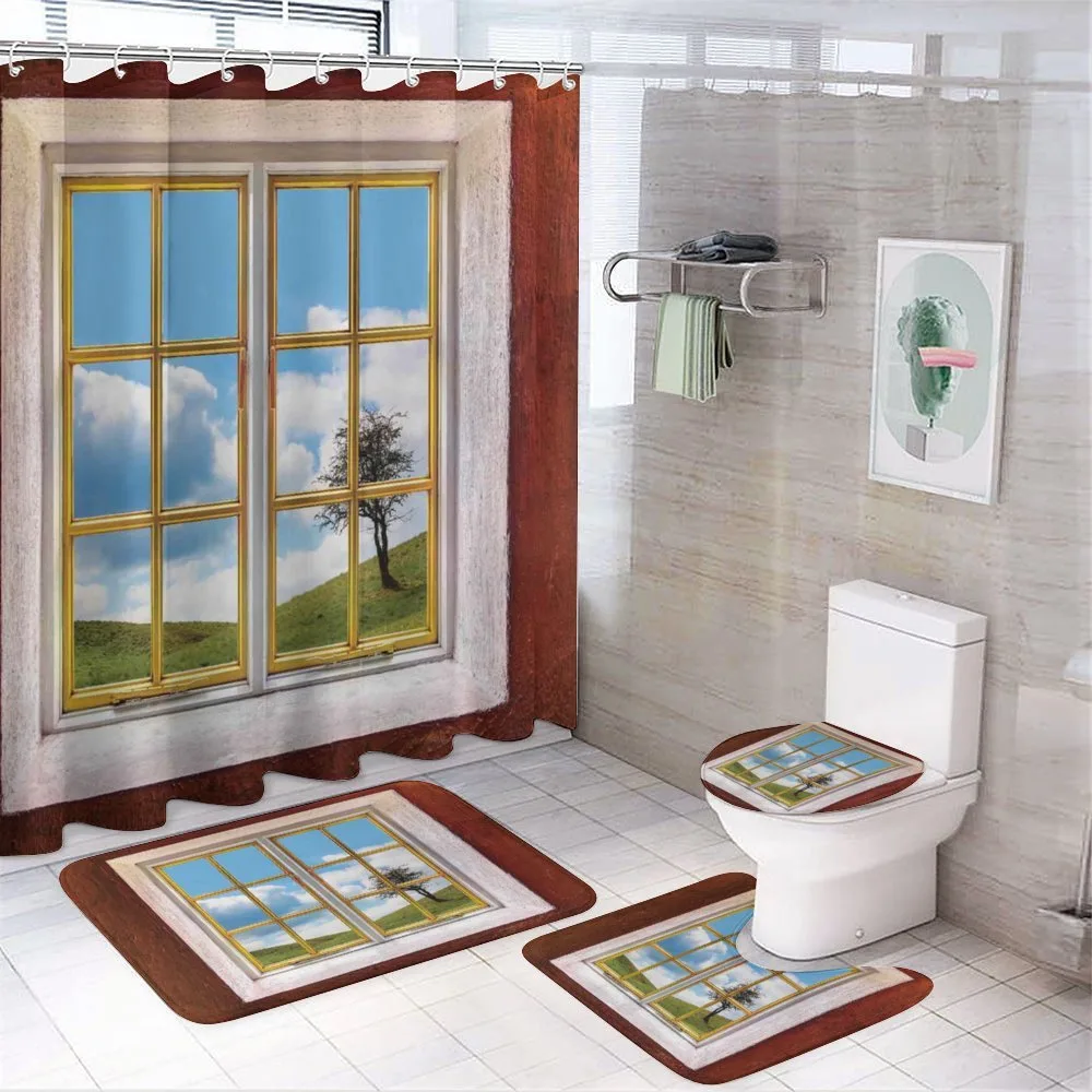 Meadow Grass Countryside — 4-Piece Bathroom Set preview