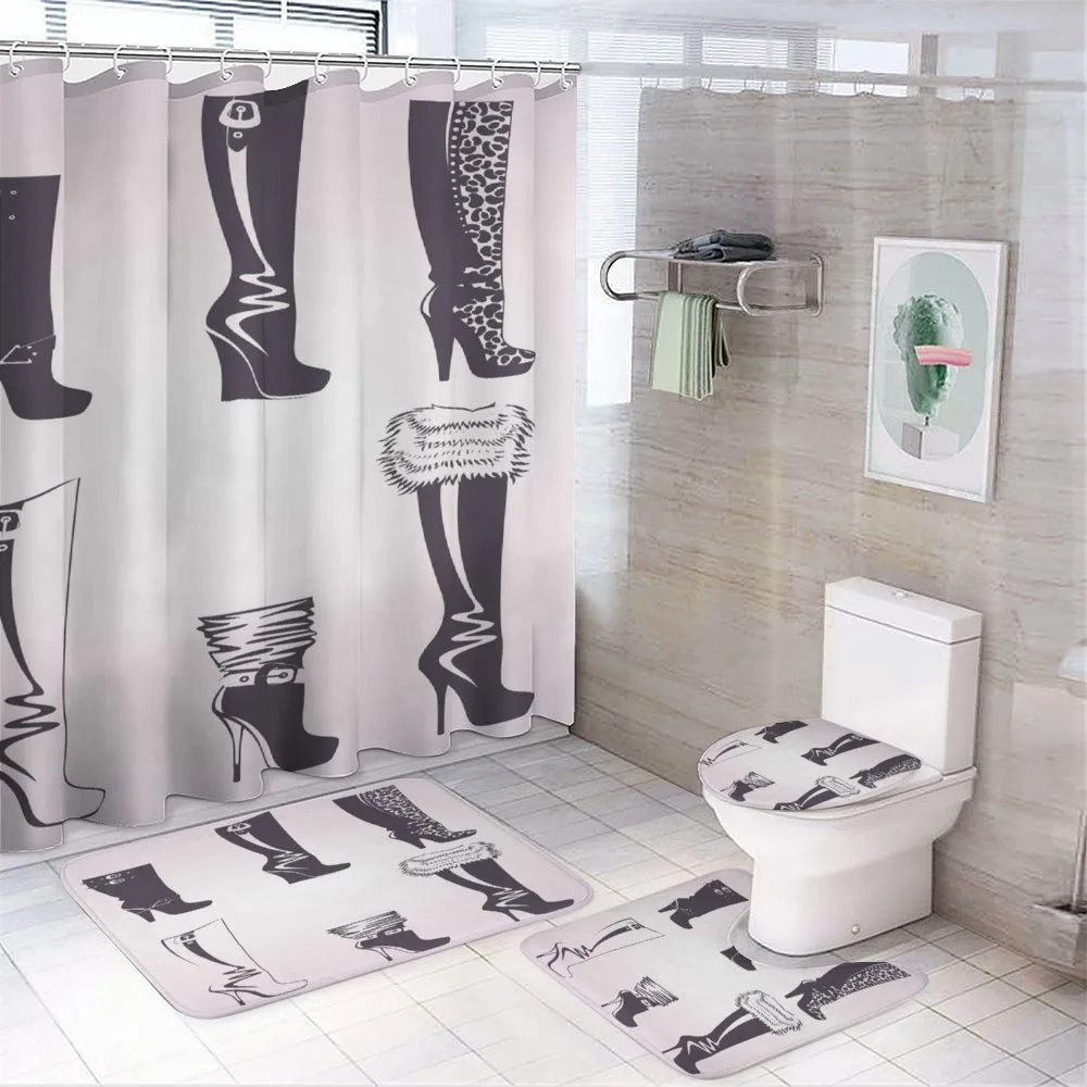 High Heel Boots — 4-Piece Bathroom Set preview