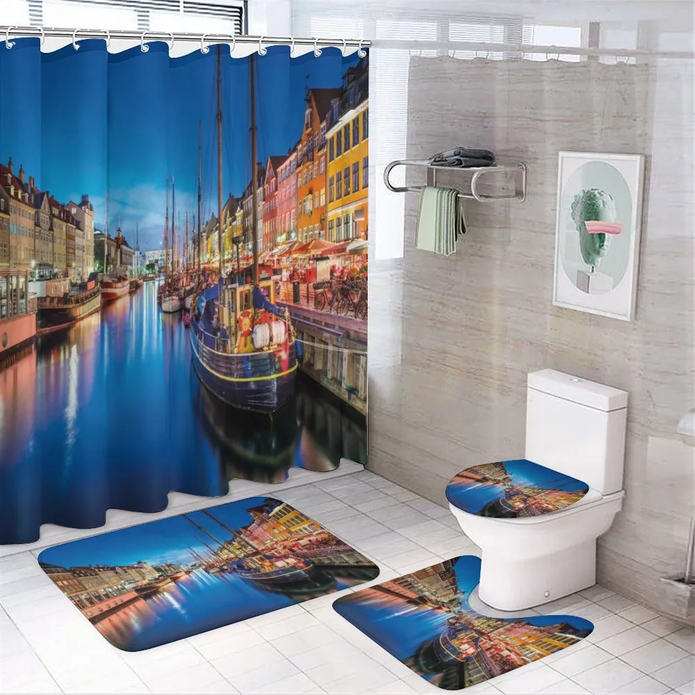 Nyhavn Canal Copenhagen — 4-Piece Bathroom Set preview