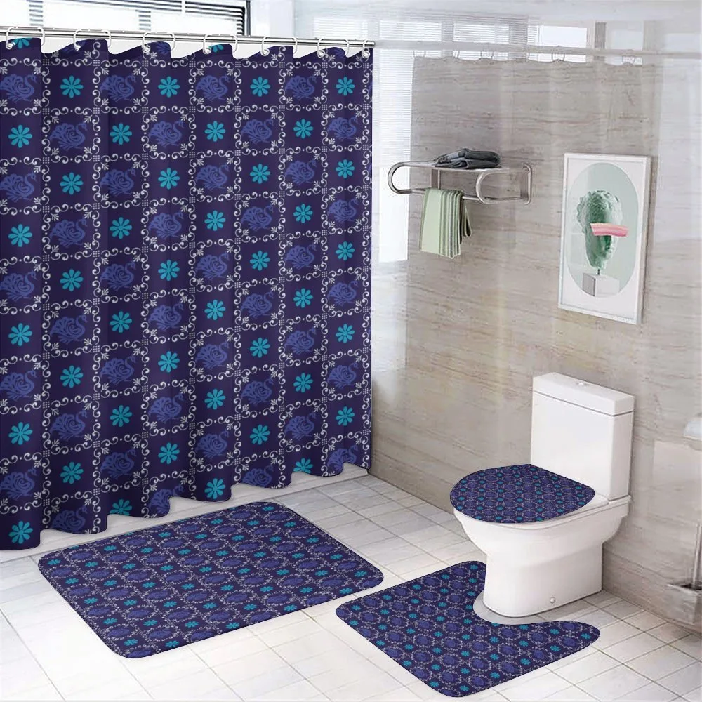 Oriental Animal Feathers — 4-Piece Bathroom Set preview