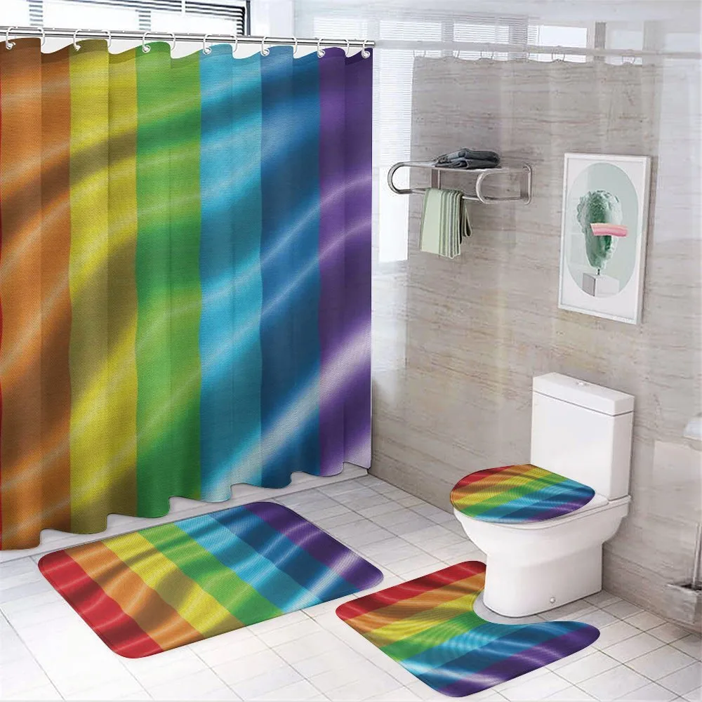 Pride Flag Inspired Design — 4-Piece Bathroom Set preview