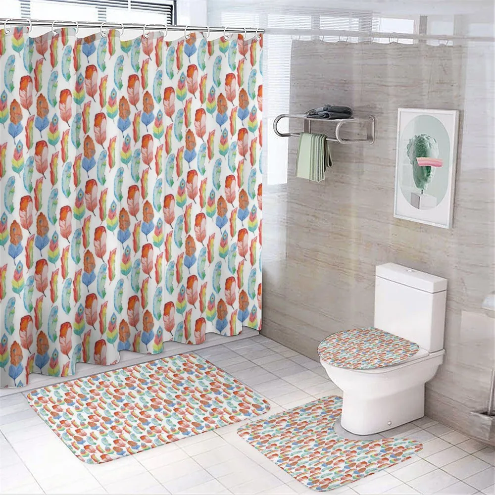 Vintage Feather Style — 4-Piece Bathroom Set preview