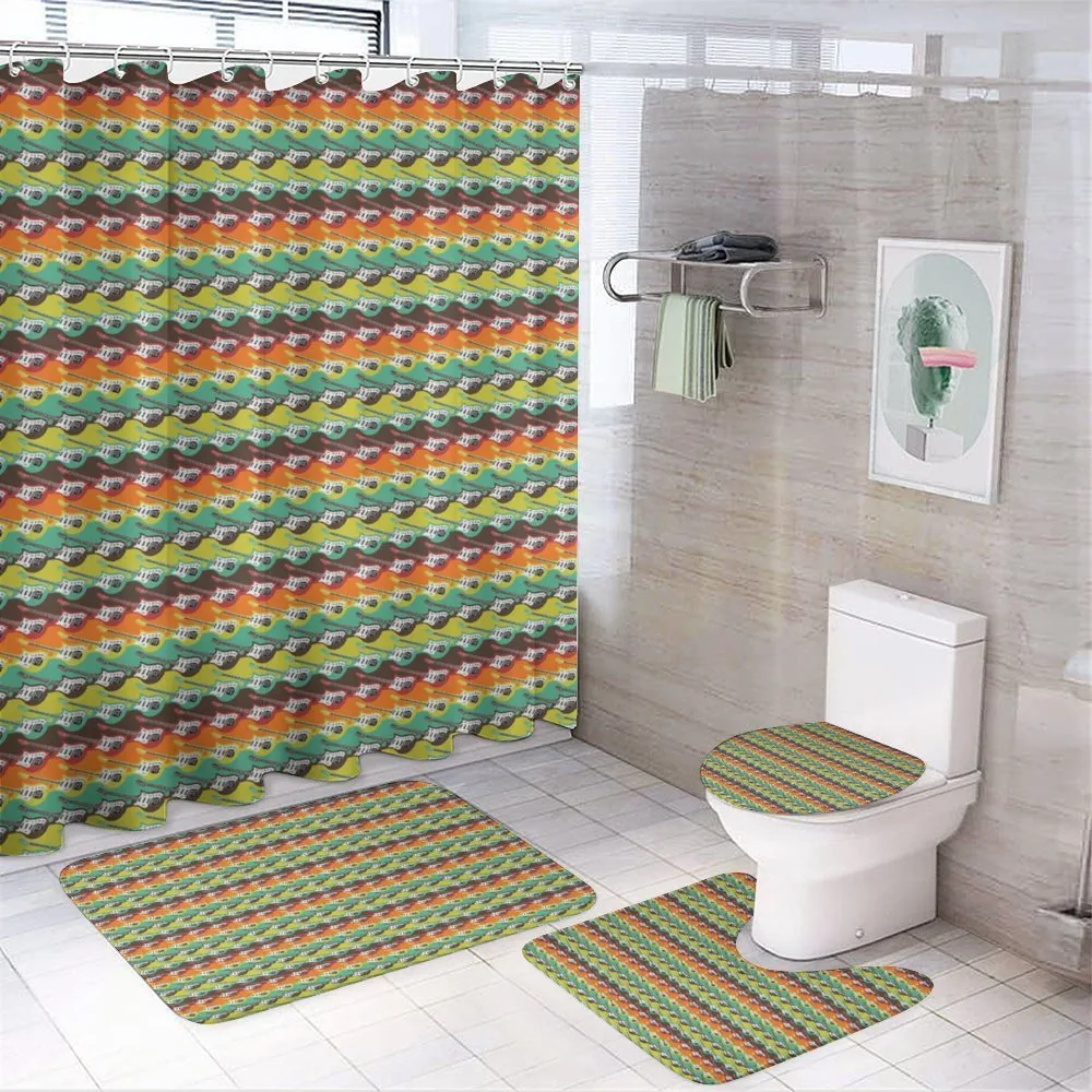 Abstract Colors Modern — 4-Piece Bathroom Set preview