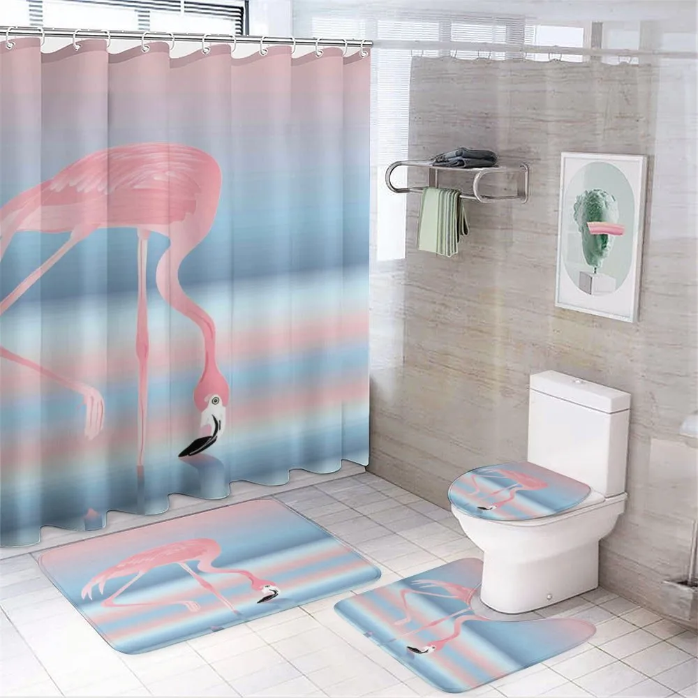 Birds in Love Lake — 4-Piece Bathroom Set preview