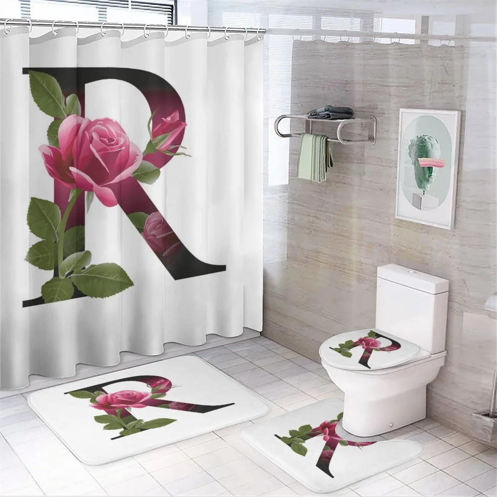 Flower of Love Rose R — 4-Piece Bathroom Set preview
